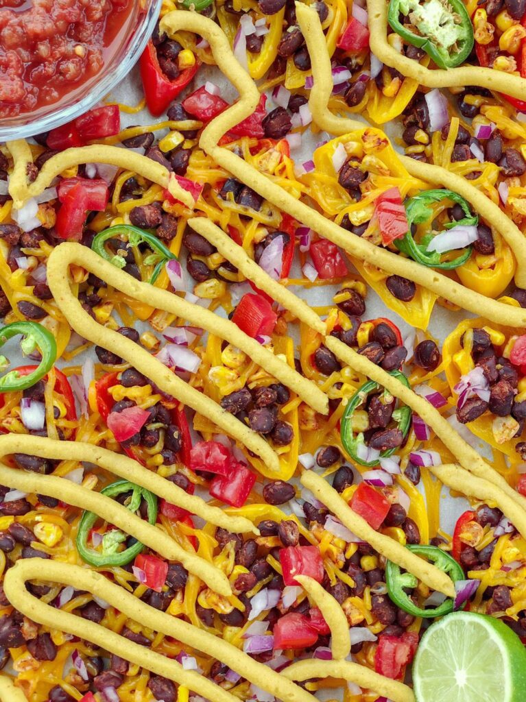 Vegan Mini Sweet Pepper Nachos by theurbenlife - FoodSocial