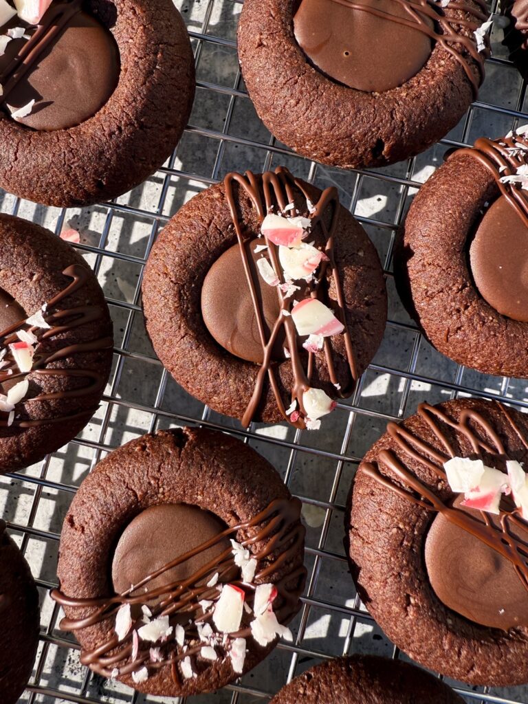 Chocolate Peppermint Thumbprint Cookies (Paleo, Vegan) by bakeitpaleo - FoodSocial