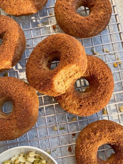 Cassava Flour Applesauce Donuts (Gluten Free, Paleo)