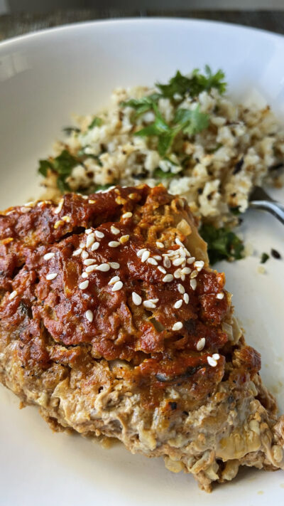 Easy Weeknight Kimchi Turkey Meatloaf