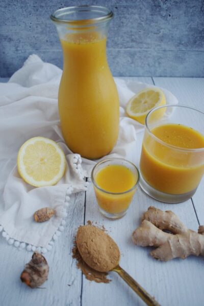 Homemade Turmeric Ginger Shots