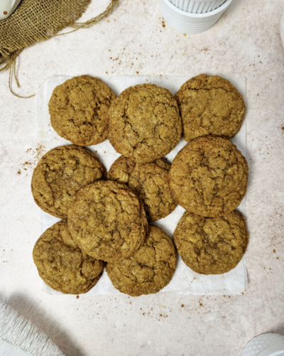 Chewy Vegan Ginger Molasses Cookies