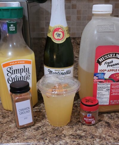 Apple Cider Spritzer Mocktail