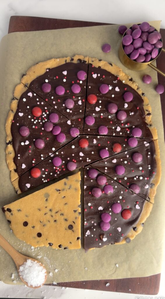 Valentines Peanut Butter Cookie Dough Bark by colleenshealthylife - FoodSocial