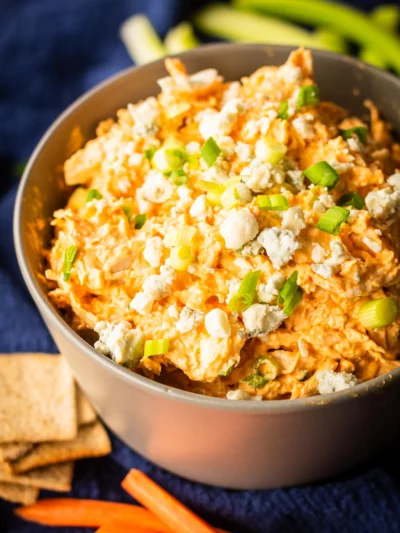 Make-Ahead Buffalo Chicken Dip (No Bake)