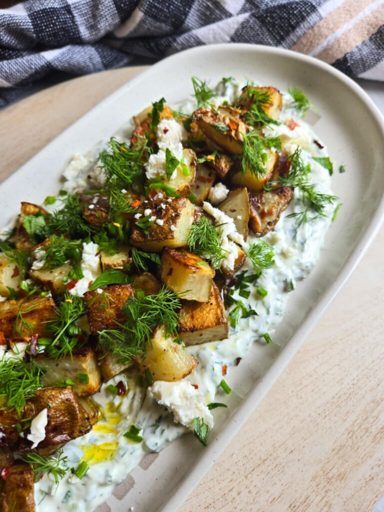 Crispy Tater Tzatziki Plate by the_happy_veg - FoodSocial
