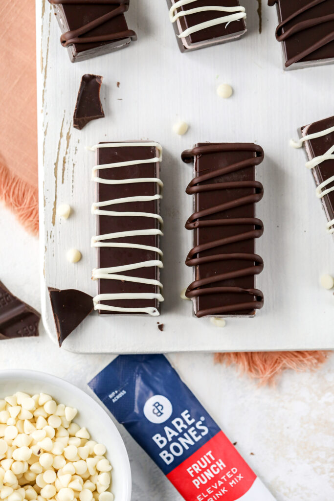 Dark Chocolate and Fruit Punch Ganache Bars by Jessi's Kitchen - FoodSocial
