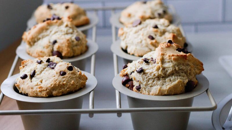 Gluten-Free Jumbo Chocolate Chip Muffins by Timestampedfood - FoodSocial