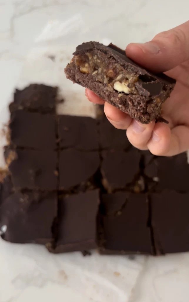 Decadent Chocolate Tahini Date Pecan Bites by naturallynourishedwitholivia - FoodSocial