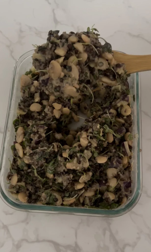 Plant Protein Powered Salad with Tahini by naturallynourishedwitholivia - FoodSocial