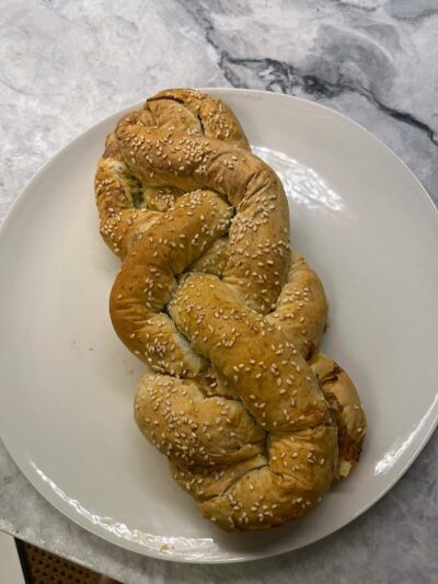 Braided Spinach & Feta Spanakopita