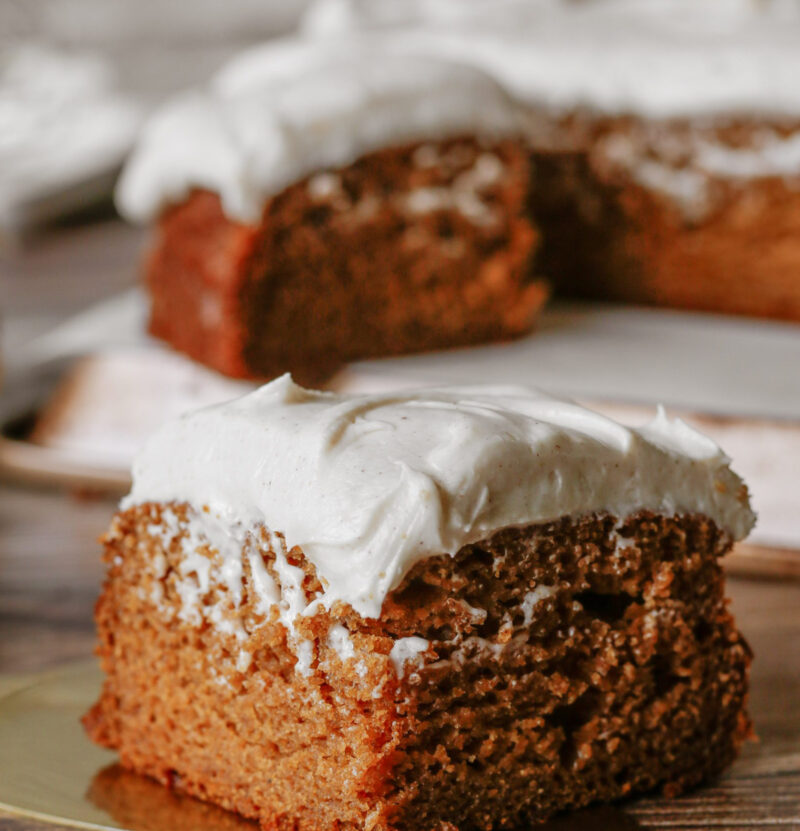 Cream Cheese Pumpkin Pie Cake by Mya Van Beek - FoodSocial