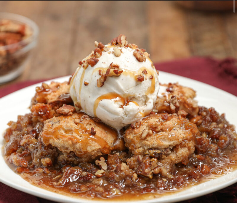 Pecan Pie Cobbler by Mya Van Beek - FoodSocial