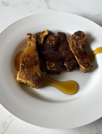 High Protein Pumpkin French Toast Sticks