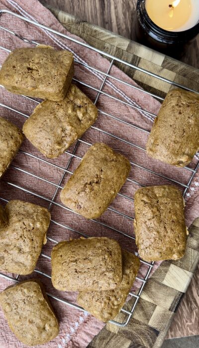 High Protein Mini Carrot Cake Loaves