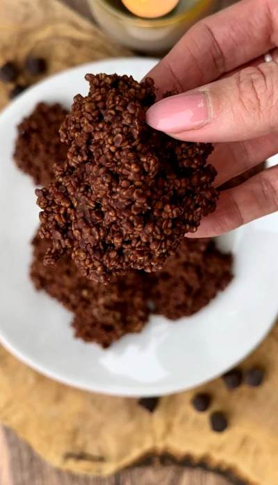 Salted Chocolate Quinoa Crisps