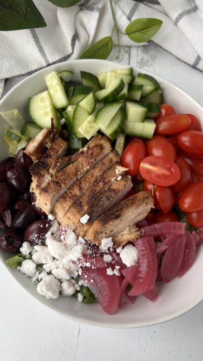 Grilled Greek Chicken Salad