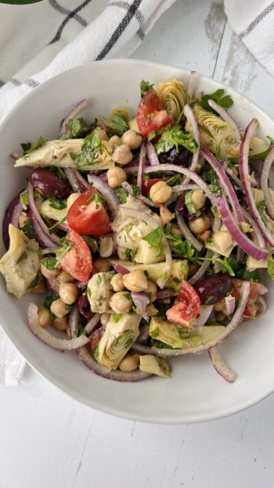 Green Goddess Mediterranean Chickpea Salad