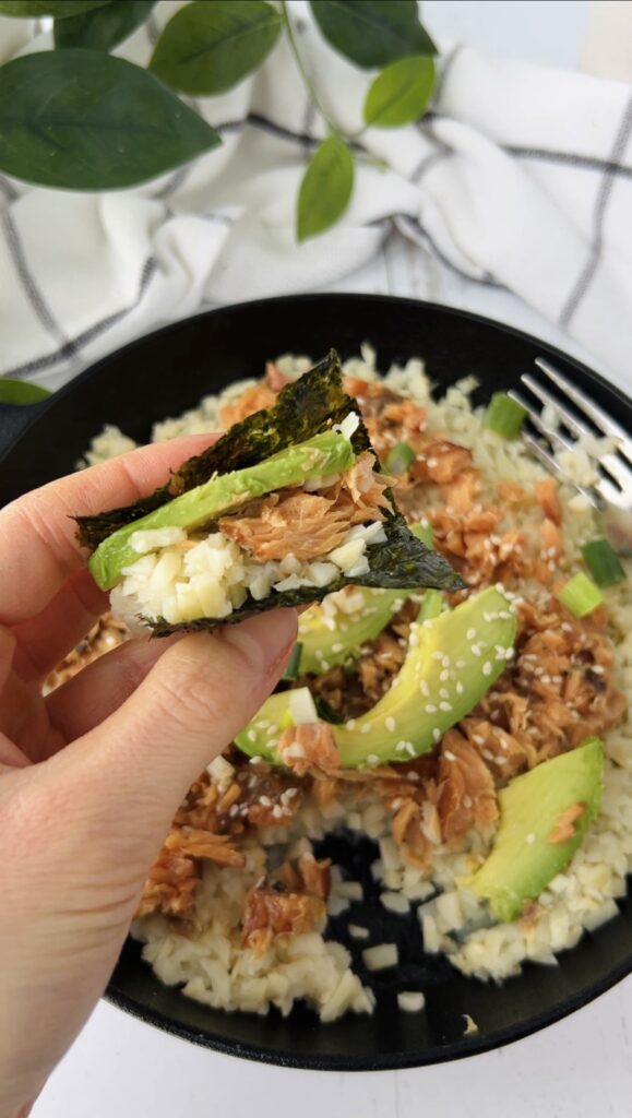 Low Carb Sushi Bake Skillet by hollysbestlife - FoodSocial