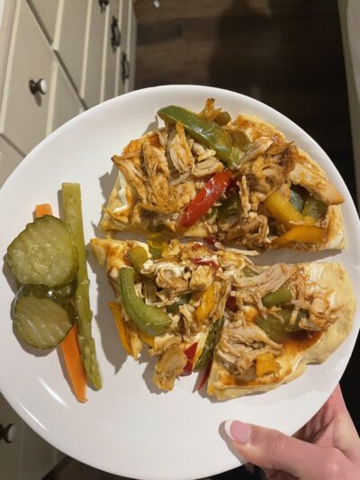 Gut Friendly BBQ Chicken Flatbread