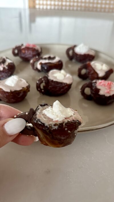 Hot Cocoa Protein Date Cups