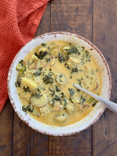 Instant Pot Kale, Quinoa and Sausage Soup by Cook2Nourish - FoodSocial