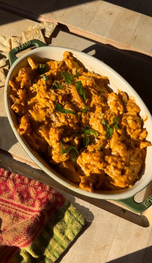 Healthy Buffalo Chicken Dip by Goodness With G - FoodSocial