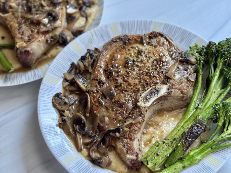 Porkchop Dinner for Two by glassofweinstein - FoodSocial