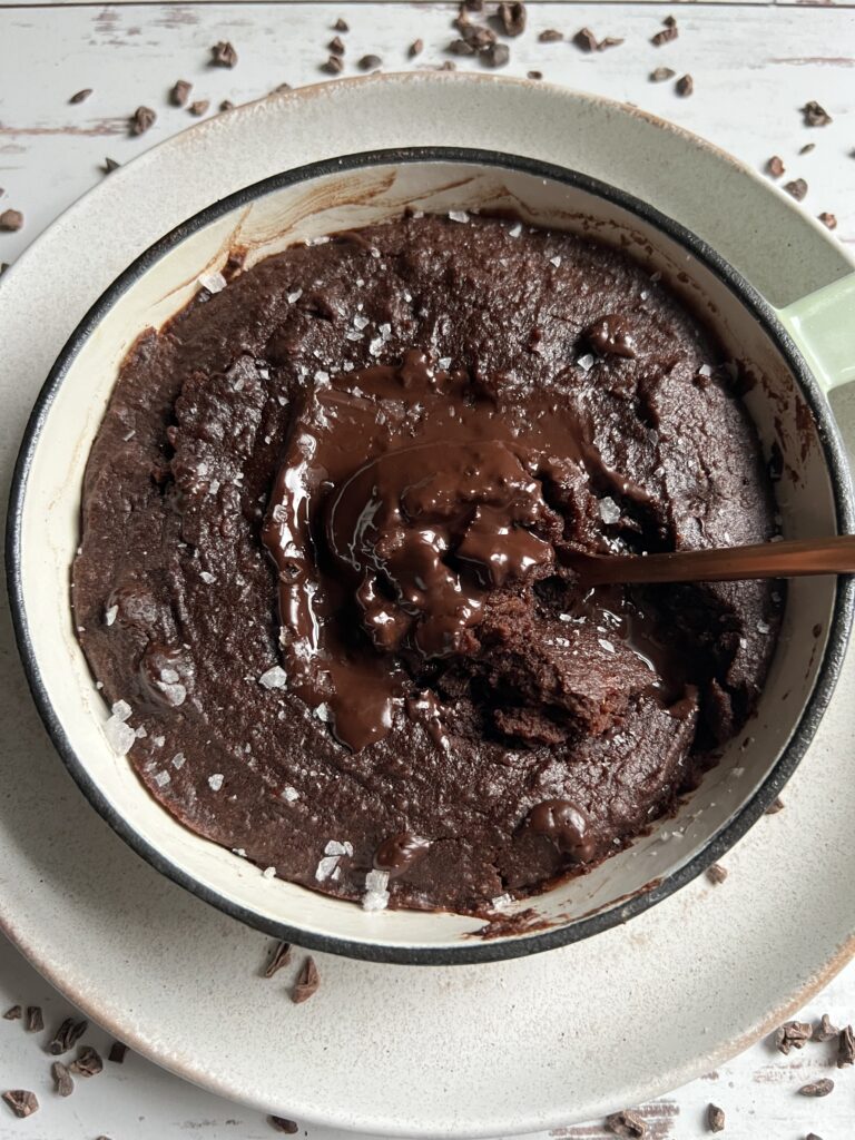 Gooey Gluten-Free Skillet Brownie by healthyliciousworld - FoodSocial