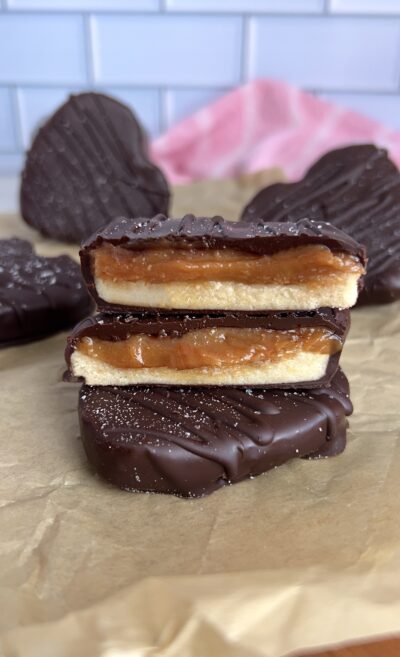 No Bake Twix Hearts