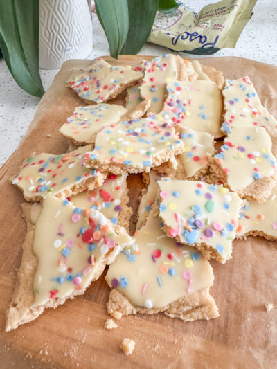 Birthday Cake Protein Bark