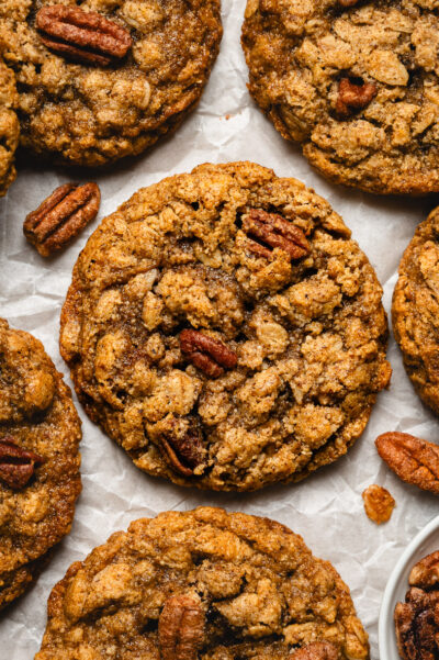 Maple Pecan Oatmeal Cookies