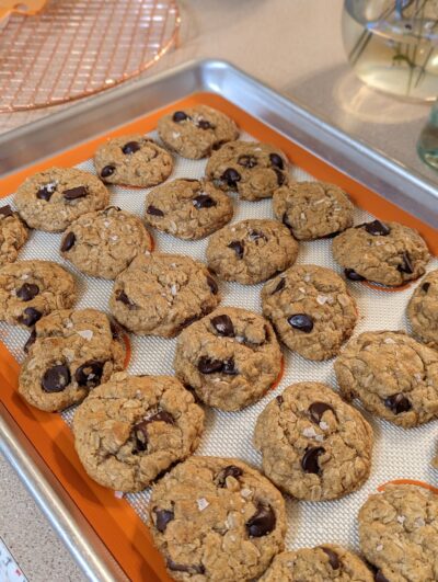 Miso Brown Butter & Dark Chocolate Chunk Oatmeal Cookies (Gluten-Free)