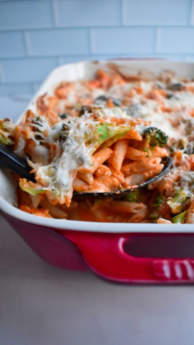 Chicken Parmesan Pasta Bake