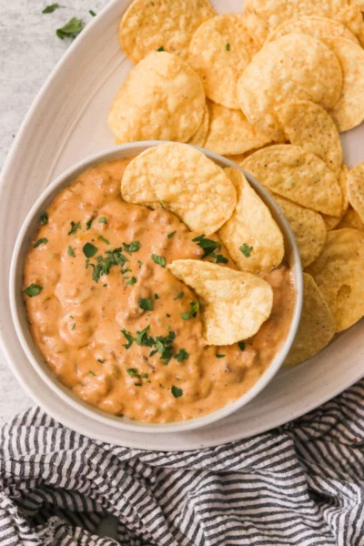 Easy Beef Queso (No Velveeta)