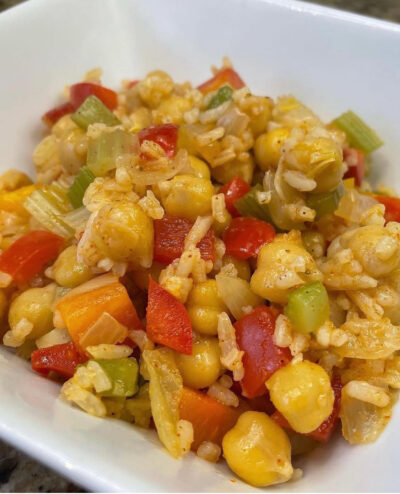 Taco Chickpea Rice Bowl