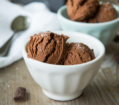 Dark Chocolate, Olive Oil, and Sea Salt Ice Cream