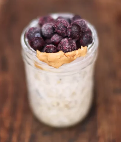 Peanut Butter and Jelly Overnight Oats