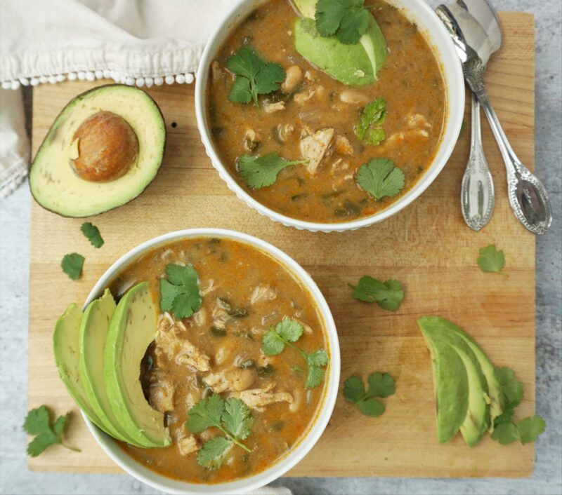 Healthy White Chicken Chili by Goodness With G - FoodSocial