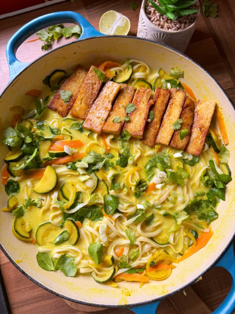 Golden Turmeric and Ginger Noodle Broth by theyogaplantkitchen - FoodSocial