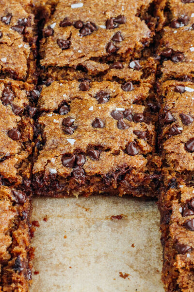 Banana Chocolate Chip Blondies (grain-free)