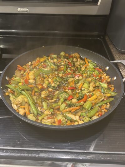 simple teriyaki veggie skillet