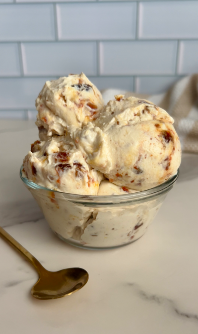 Salted Caramel Cottage Cheese Ice Cream