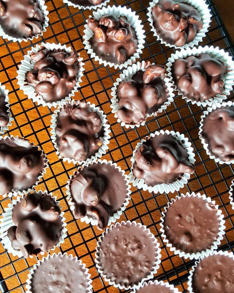 Chocolate Nut &amp; Coconut Clusters – Sugar Free | Low Carb by Debbie Kotchey - FoodSocial
