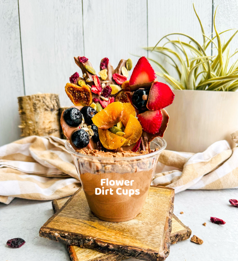Flower Dirt Cups by LivLaughCook - FoodSocial