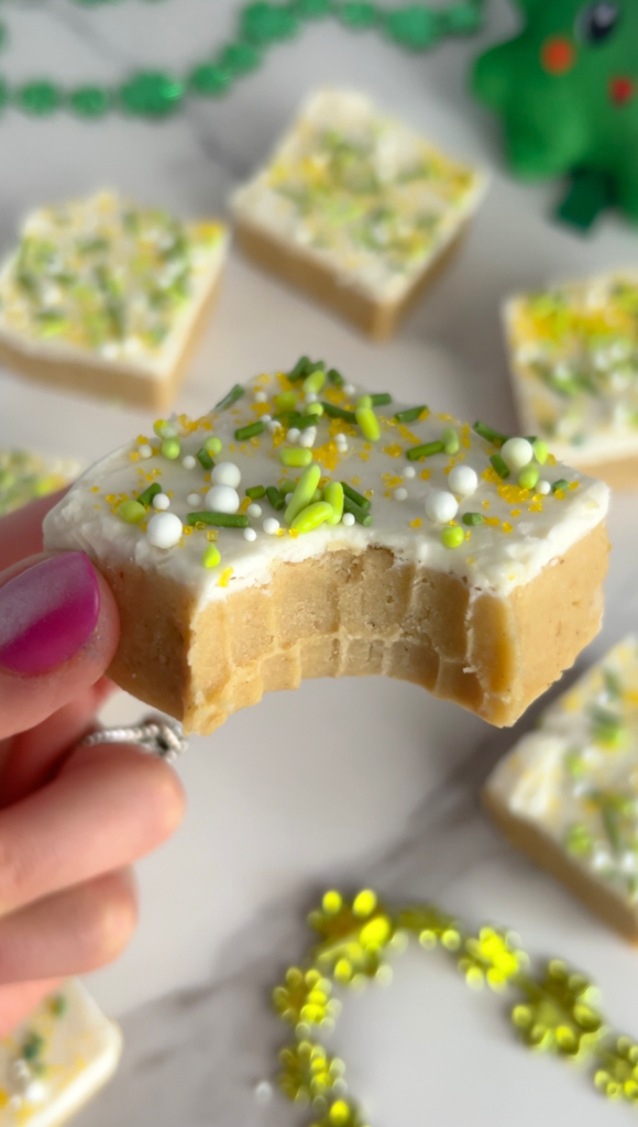 St. Patrick’s Sugar Cookie Bars by colleenshealthylife - FoodSocial