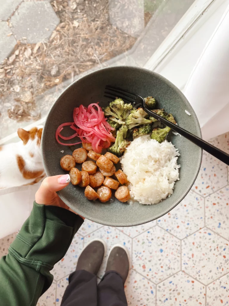 Chicken sausage bowls by unboundwellness - FoodSocial