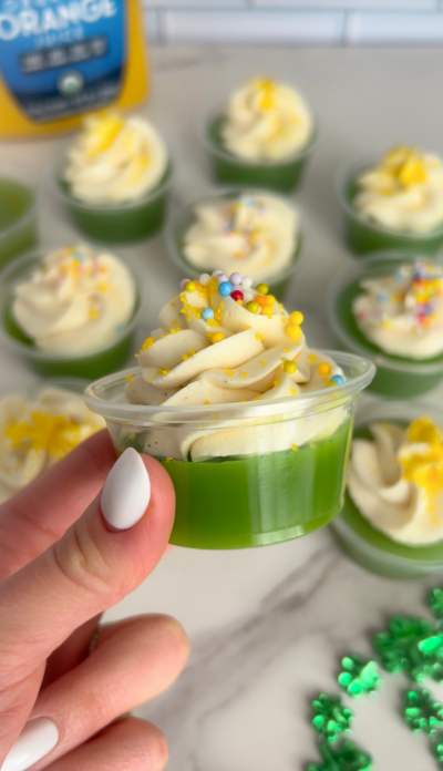 St. Patrick’s Day Jello Cups (dye free)