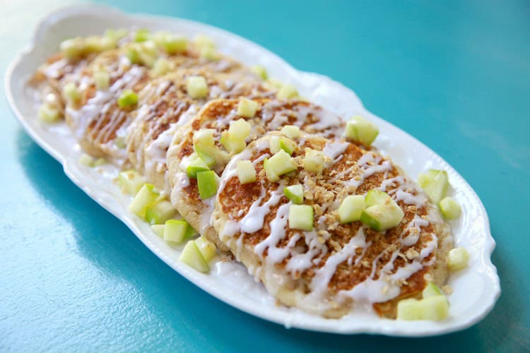 Apple Streusel Pancakes by Athomewithshay - FoodSocial