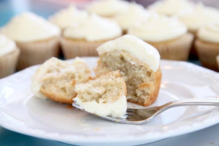 Banana Cupcakes with Cream Cheese Frosting by Athomewithshay - FoodSocial